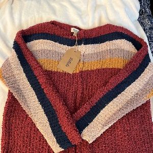 Listicle chenille sweater